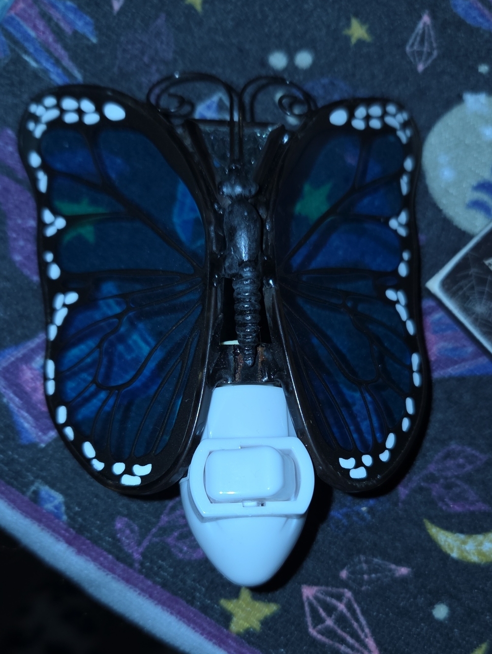 Blue Butterfly Night Light